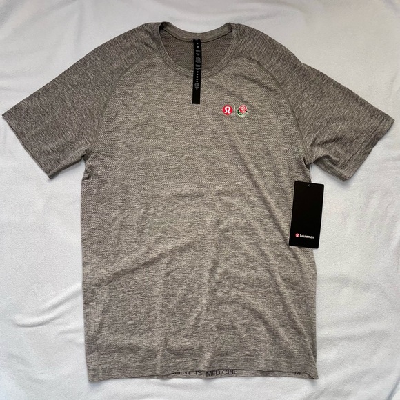 Mens Lululemon x Rose Bowl Gray Metal Vent SS 5K, MSRP $98 - Picture 2 of 10